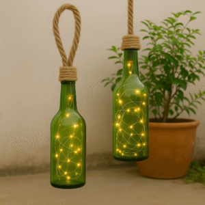 Glow Hanging Bottle Lanterns