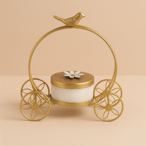BIRD‑TOPPED CARRIAGE