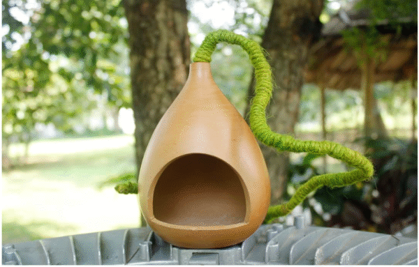 TerraNest Hanging Clay Birdhouse